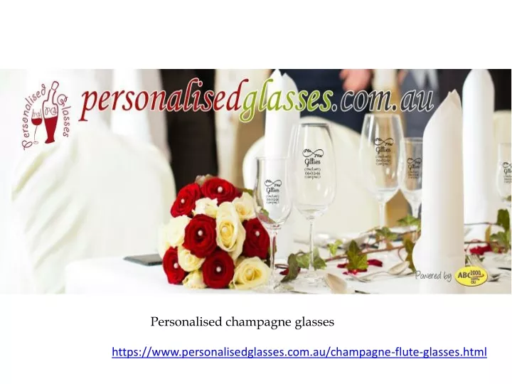 personalised champagne glasses
