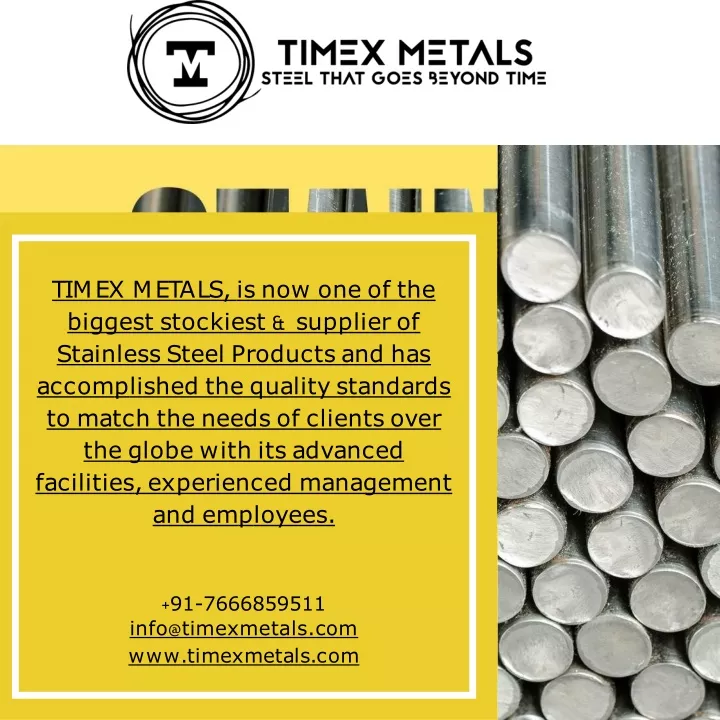 PPT SS 304 Fasteners Manufacturers In India Timex Metals PowerPoint 