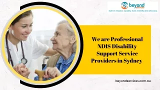 We are Professional NDIS Disability Support Service Providers in Sydney