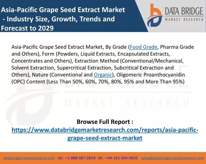 asia pacific grape seed extract market industry