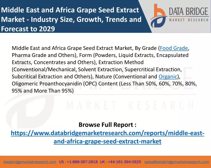 middle east and africa grape seed extract market