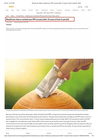 Should you close or extend your PPF account after 15 years of lock-in period_ _ Mint (1)