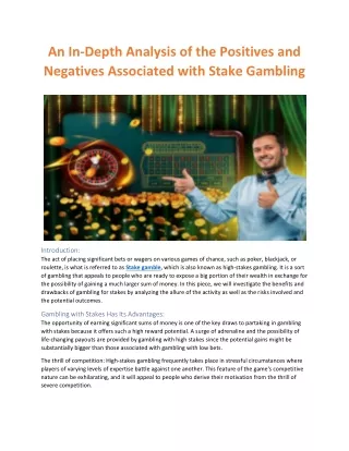 Stake Gamble