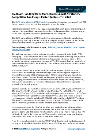 hvac air handling units market size growth