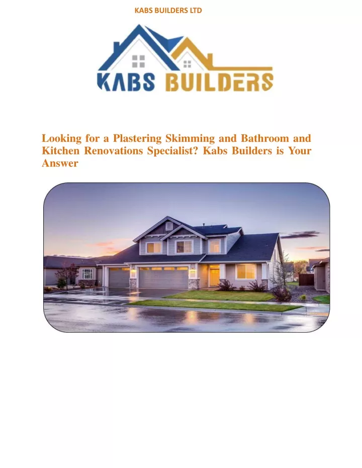 kabs builders ltd