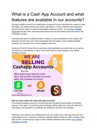 Buy Verified CashApp Accounts