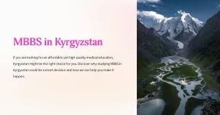 Mbbs In Kyrgyzstan