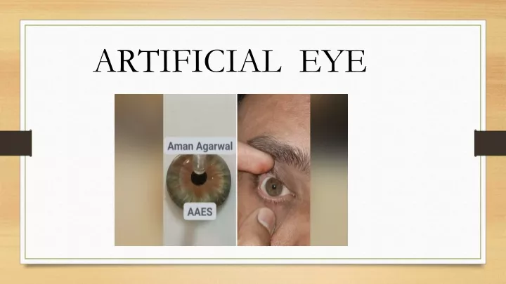 artificial eye