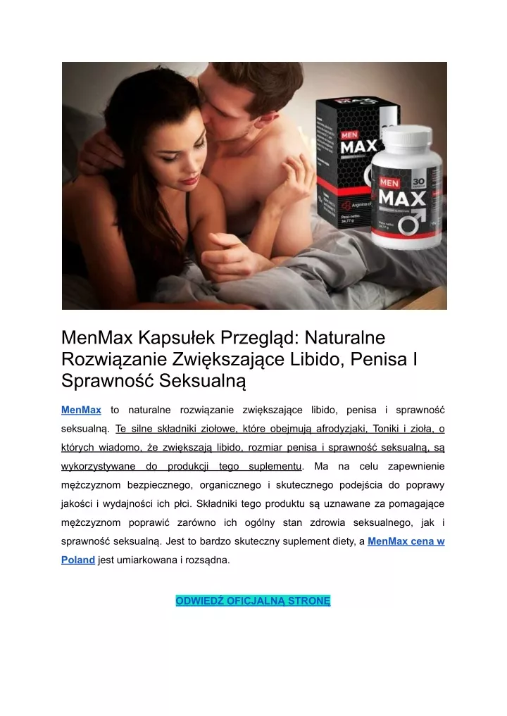 menmax kapsu ek przegl d naturalne rozwi zanie