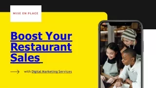 Boost Your Restaurant Sales with Digital Marketing Services