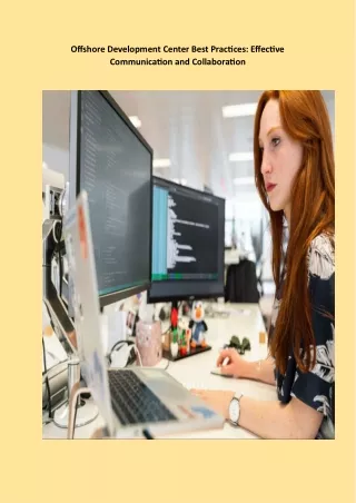offshore development center best practices