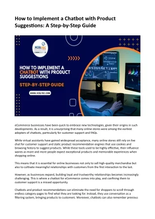 how to implement a chatbot with product