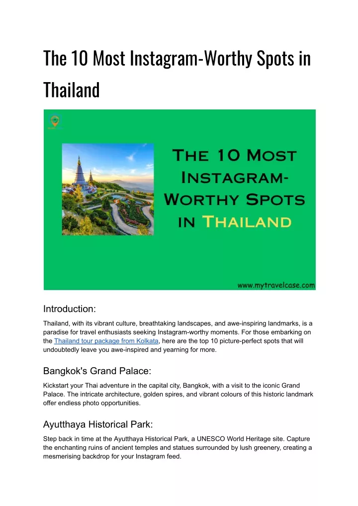 the 10 most instagram worthy spots in thailand