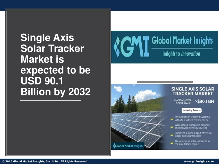 single axis solar tracker market is expected