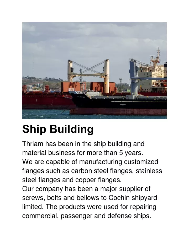ship building
