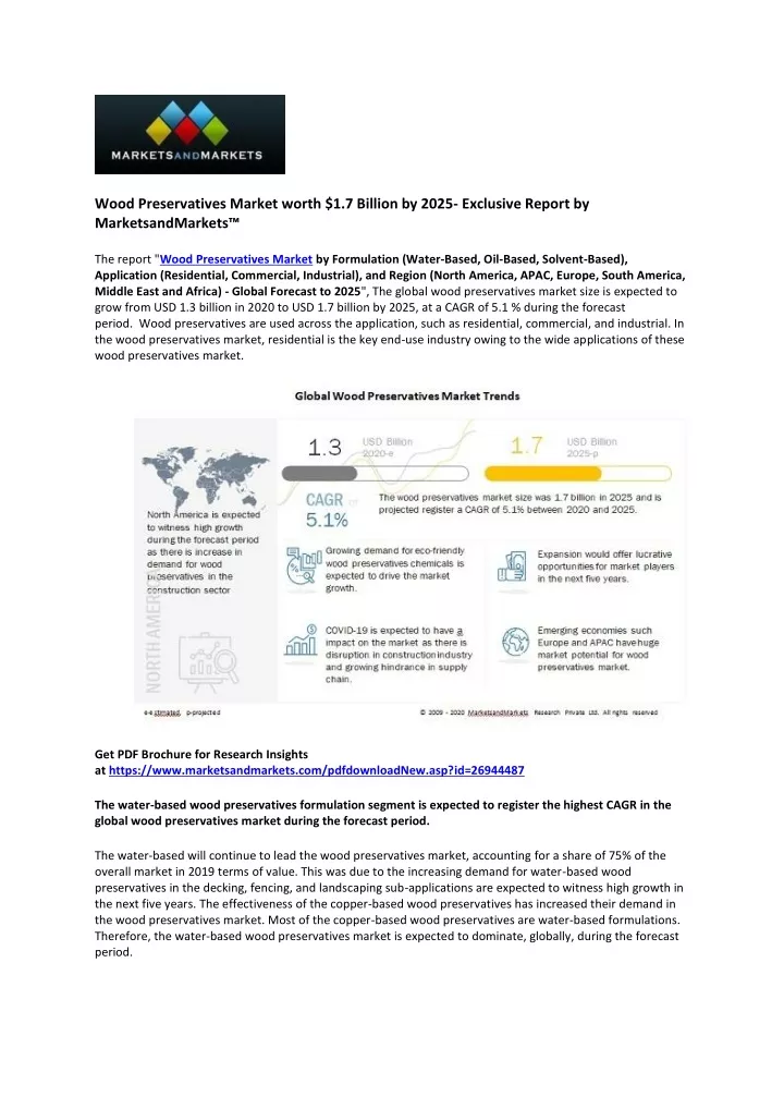 wood preservatives market worth 1 7 billion