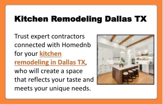 Kitchen Remodeling Dallas TX