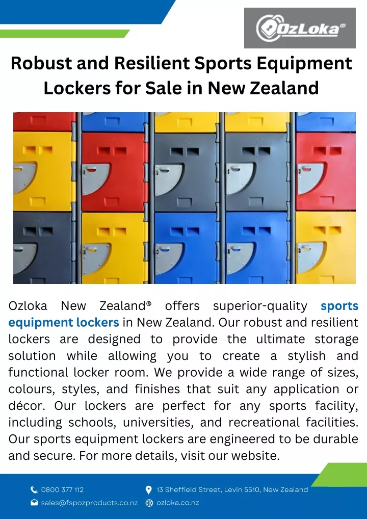 robust and resilient sports equipment lockers