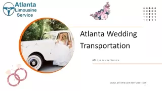 Atlanta Wedding Transportation Services for Your Special Day