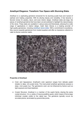 amethyst elegance transform your space with