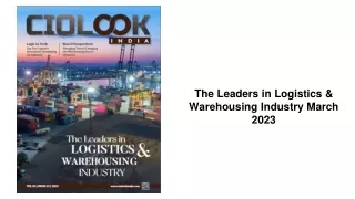 the leaders in logistics warehousing industry