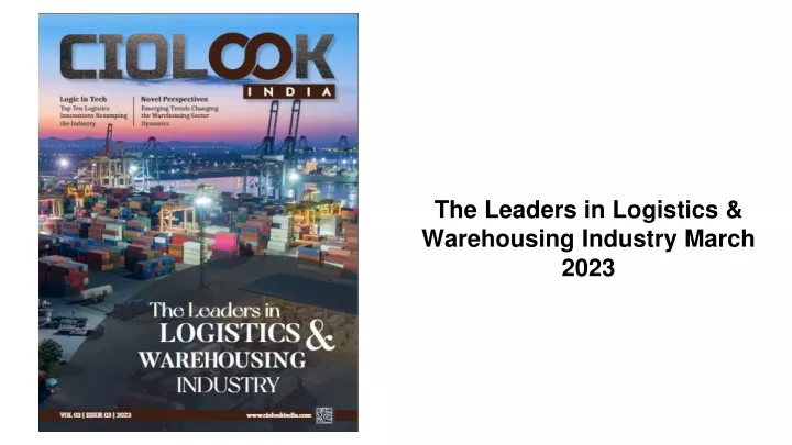 the leaders in logistics warehousing industry