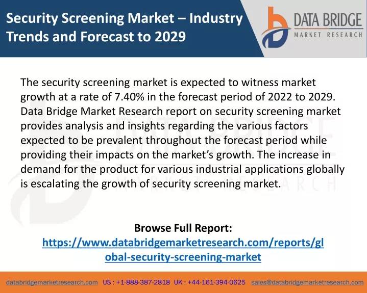 security screening market industry trends