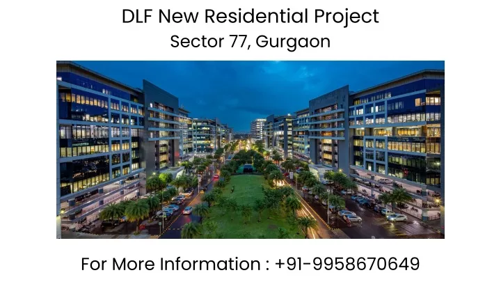 dlf new residential project sector 77 gurgaon