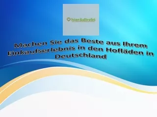 Sind Sie auf der Suche nach einem wertvollen Hofladenverzeichnis in Deutschland?