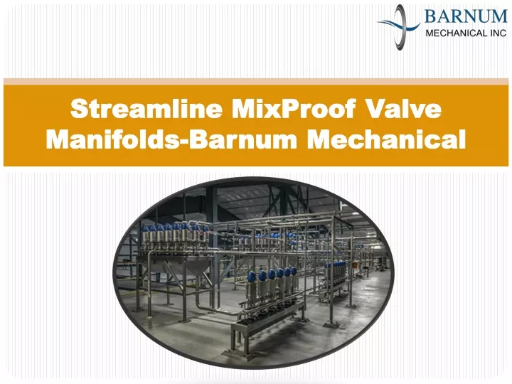 streamline mixproof valve manifolds barnum mechanical
