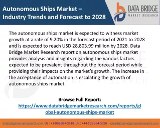 autonomous ships market industry trends