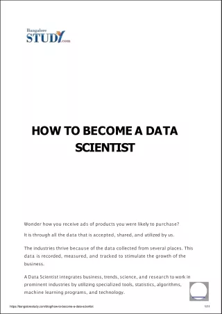 How to become a data scientist in india