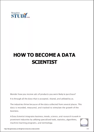 how to become a data scientist