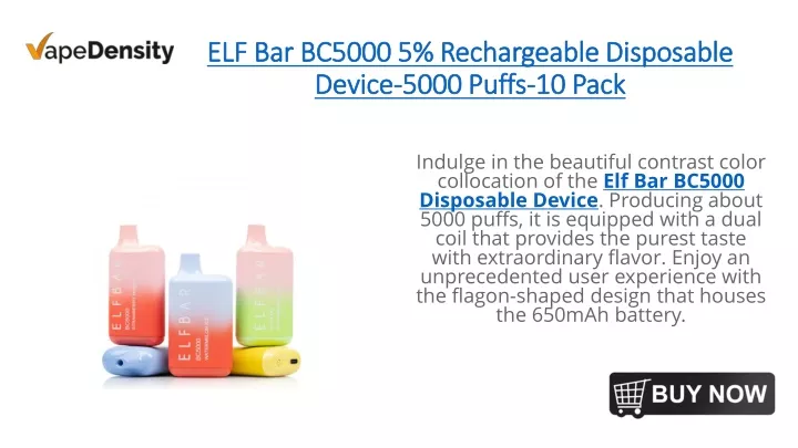 elf bar bc5000 5 rechargeable disposable device 5000 puffs 10 pack