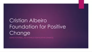 Scoring Goals On and Off the Field: Cristian Albeiro Launches Foundation for Soc