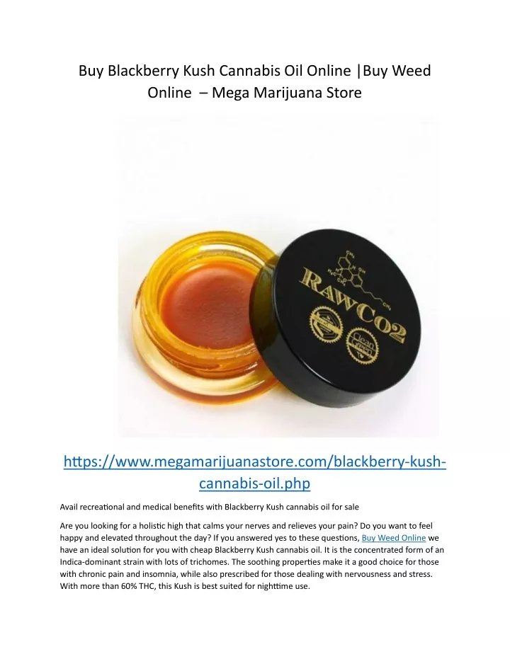 buy blackberry kush cannabis oil online buy weed