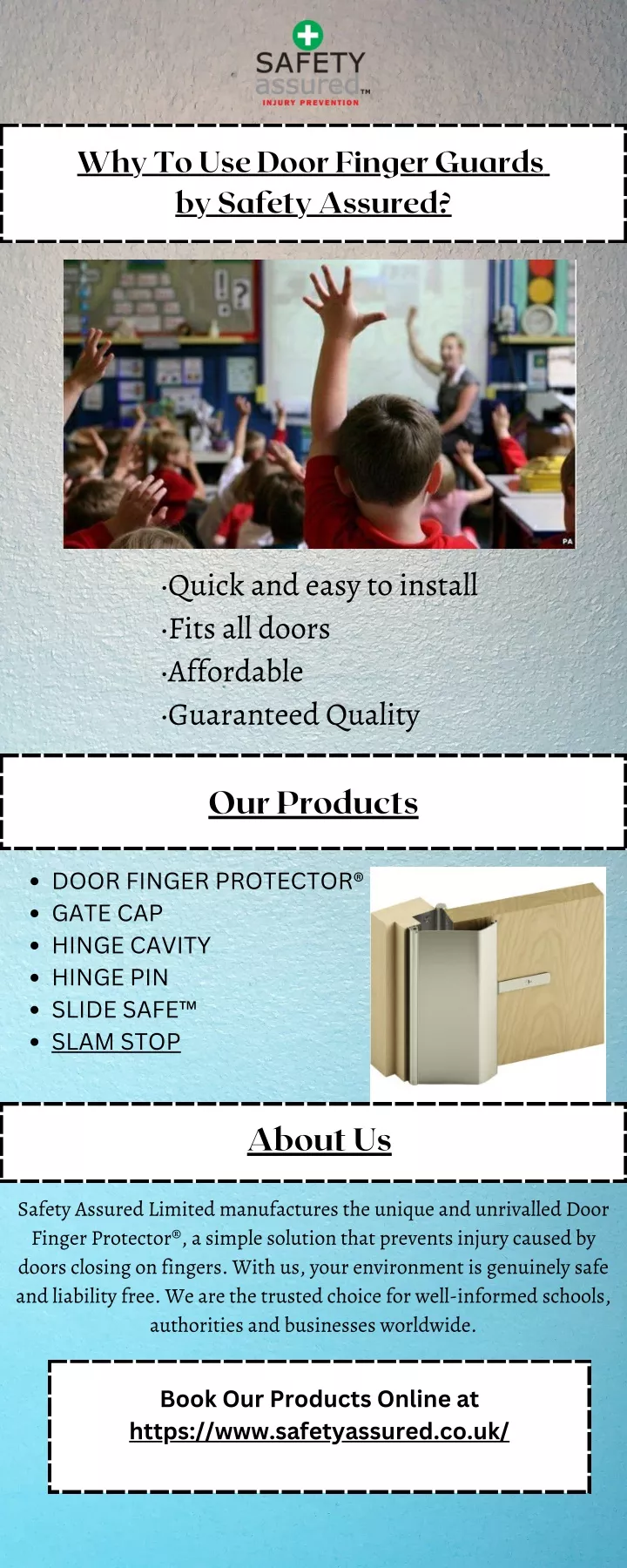 why to use door finger guards by safety assured