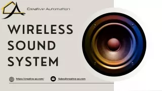 Best wireless sound system in Dubai