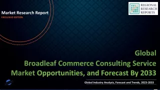 Broadleaf Commerce Consulting Service Market Set to Witness Explosive Growth by 2033