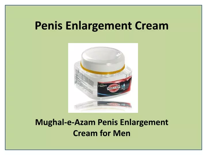 penis enlargement cream