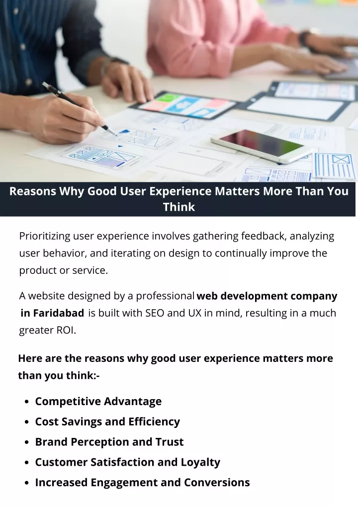 reasons why good user experience matters more