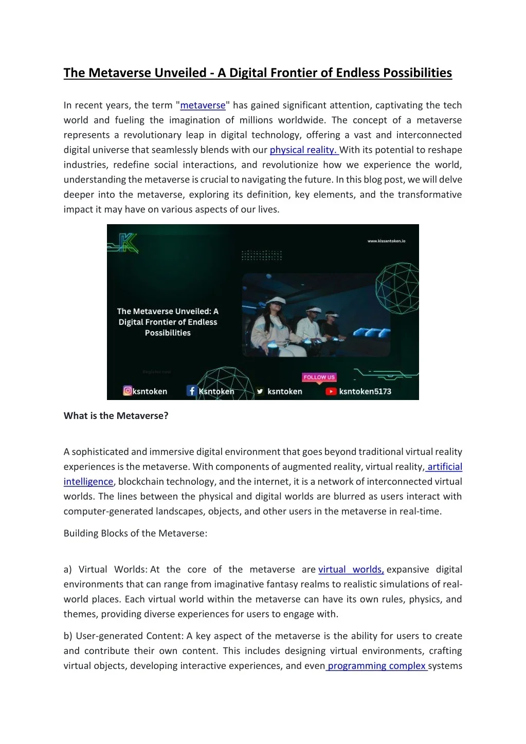 PPT - The Metaverse Unveiled - A Digital Frontier of Endless ...