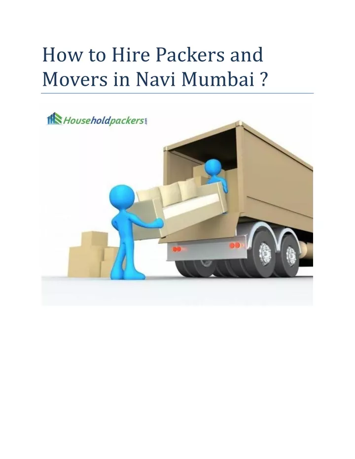 how to hire packers and movers in navi mumbai