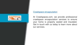 Crawlspace Encapsulation  Crawlspaces.com