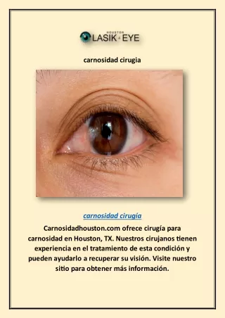 carnosidad cirugia