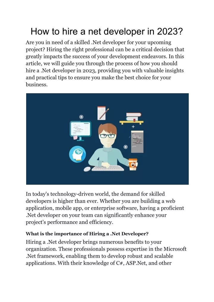 how to hire a net developer in 2023
