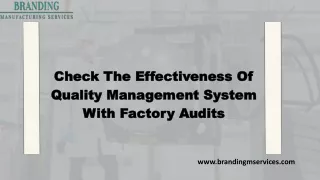 Boosting Business Productivity -Unleashing The Benefits Of Factory Audit Service
