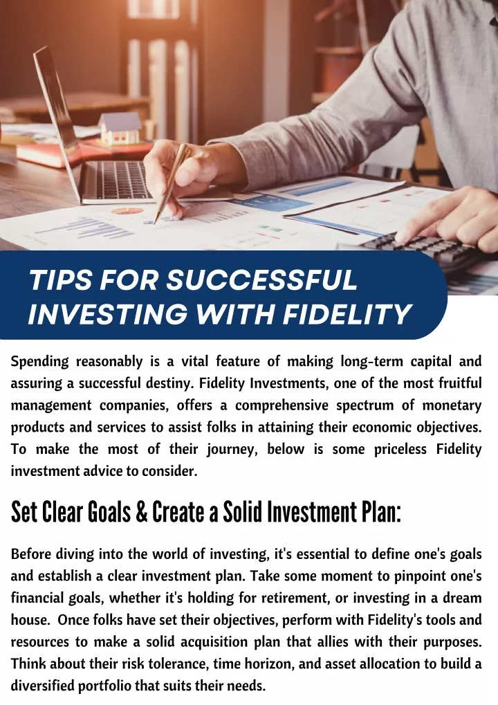 tips for successful investing with fidelity