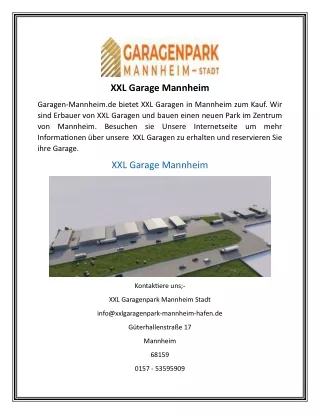 XXL Garage Mannheim