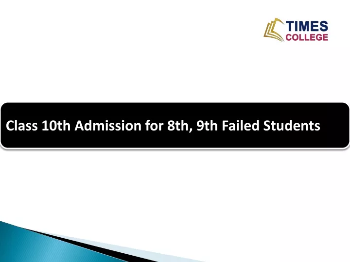 class 10th admission for 8th 9th failed students